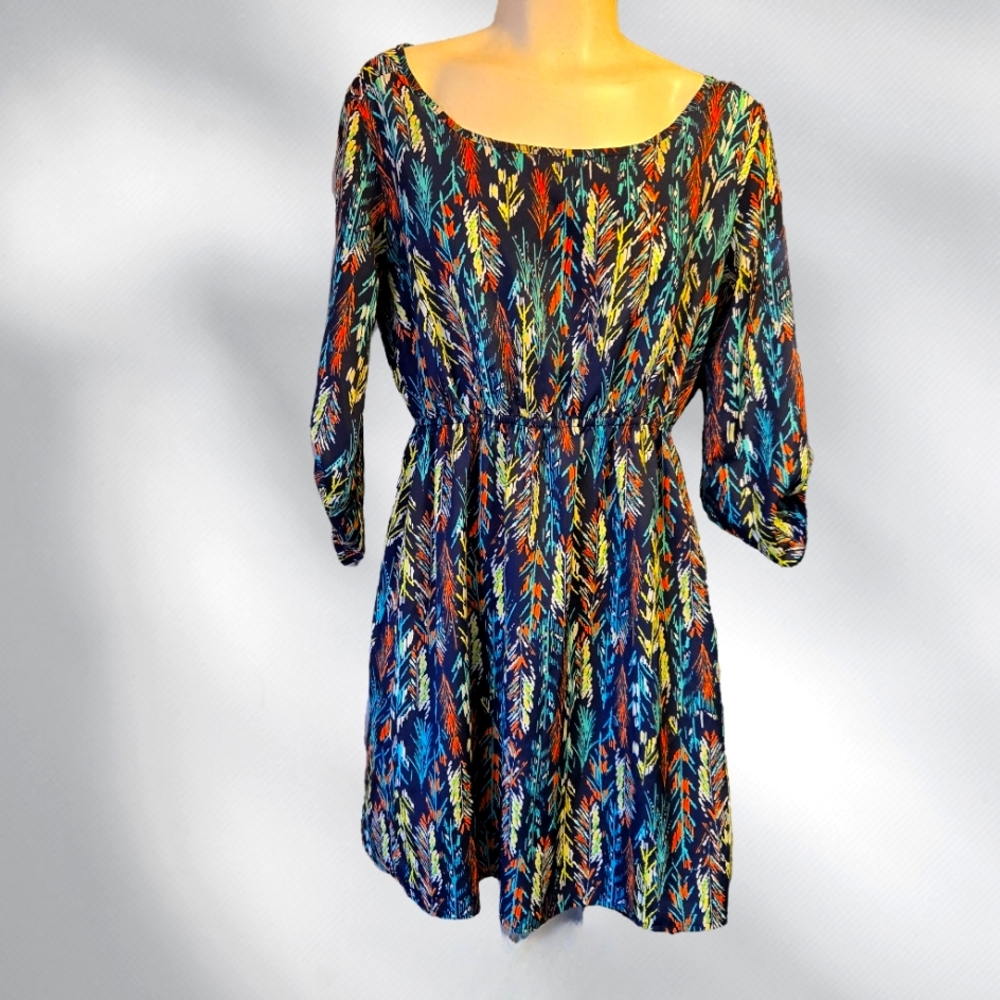 Sporano Multicolor Pattern Dress - Size Small